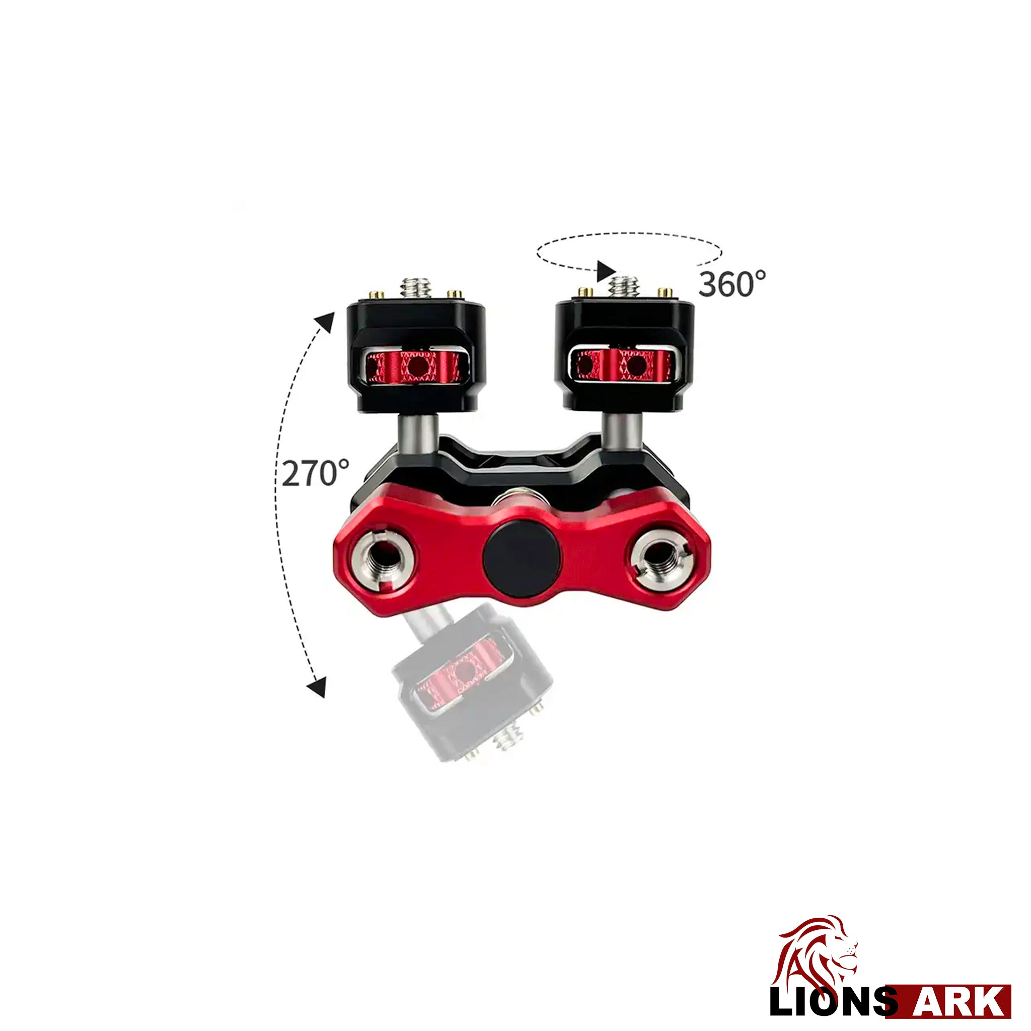 Lions Ark Articulating Arm with Dual Ball Heads (1/4”-20 Screws)