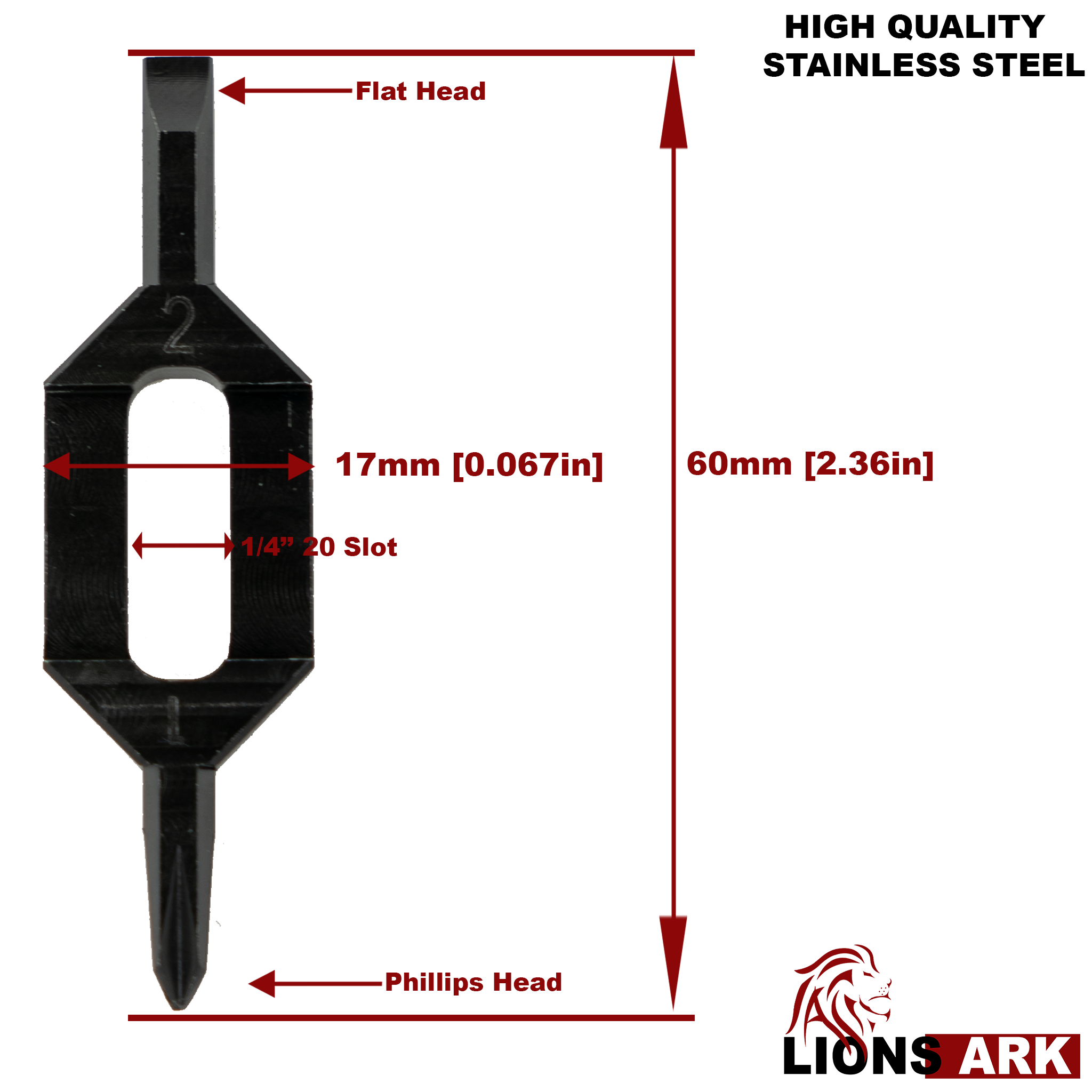 LIONS ARK DST CAMERA MULTI TOOL -#2 Flat head with #2 Phillips Head